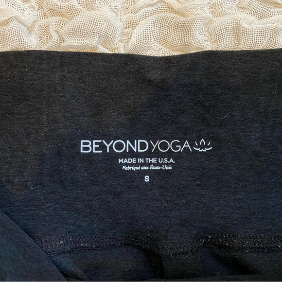 Beyond Yoga Spacedye Midi Jogger Pants High Waist Joggers Heather Black Small - Picture 6 of 9